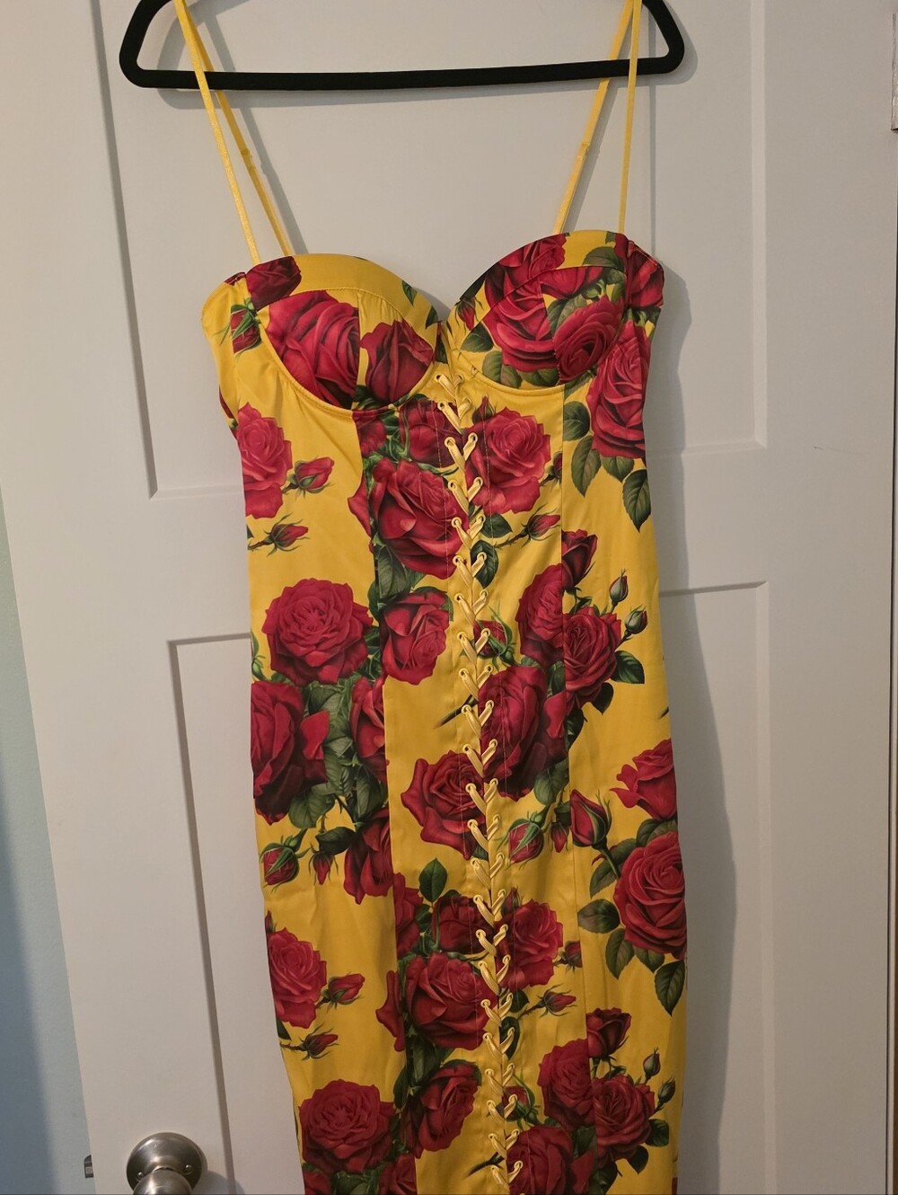 Dolls Kill Sugar Thrillz - Romantic Getaway Midi Dress - Yellow